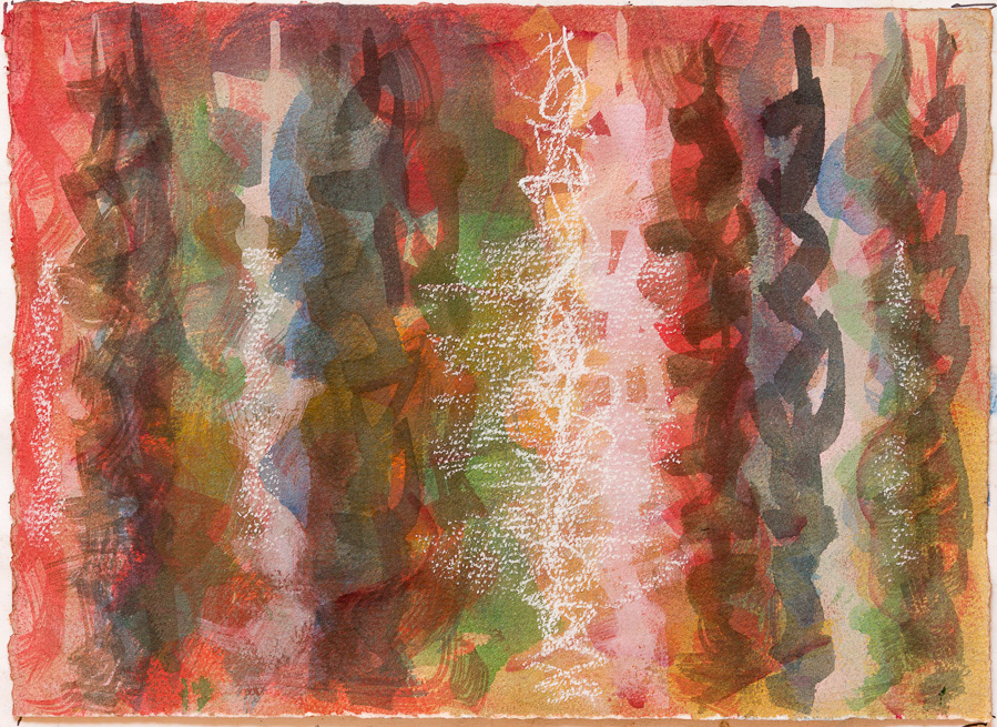 F21216, 2016, Watercolour and Pastel on paper, 11x15", 28x38cm
