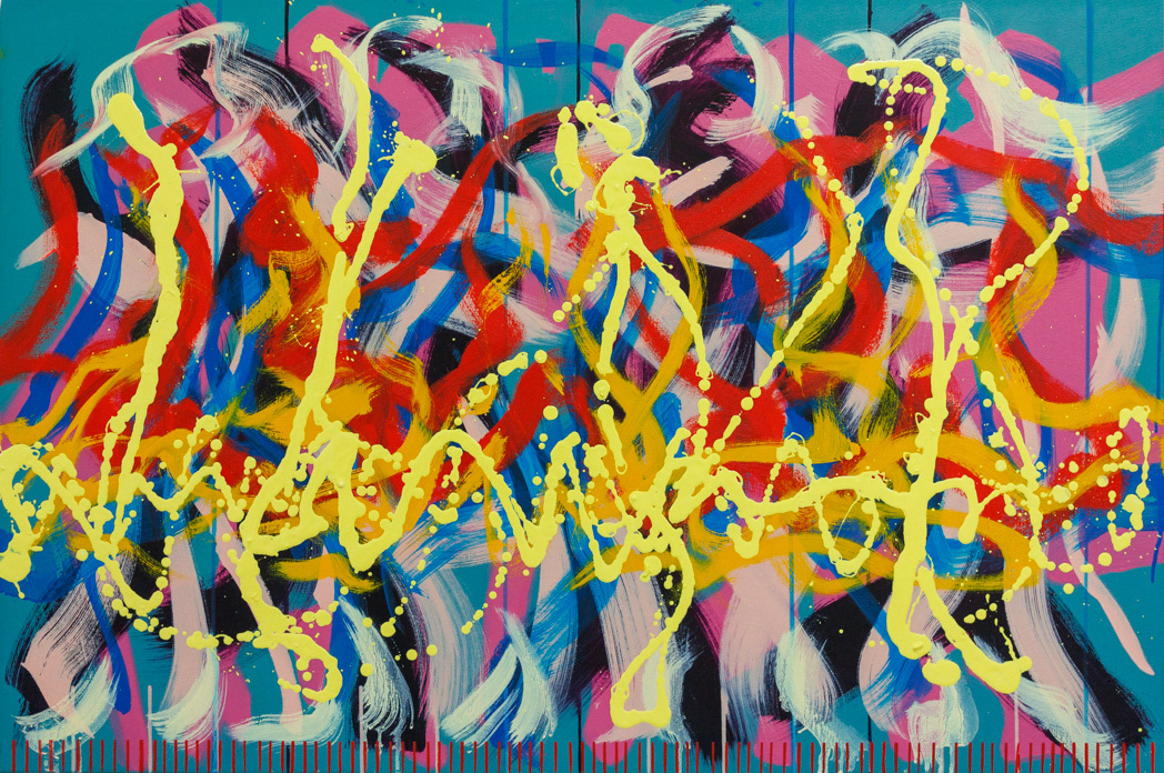 Salsa 5, 2023, Oil on canvas, 24x36", 61x92cm