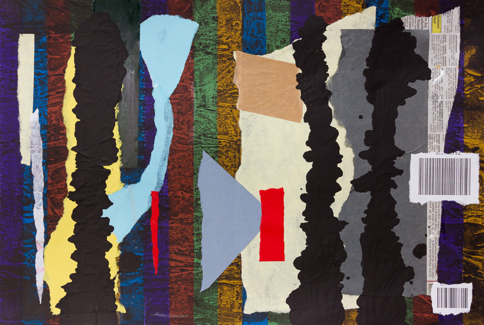 Arrangement 2, no56_2014, mixed media collage, A3, 298x412mm, 13 ½ x20 ¼"