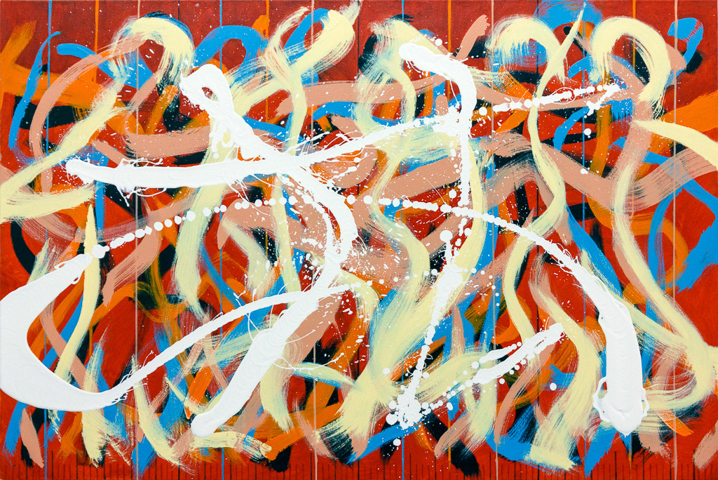 Foxtrot 9, 2020, Oil on canvas, 32x48", 81x122cm
