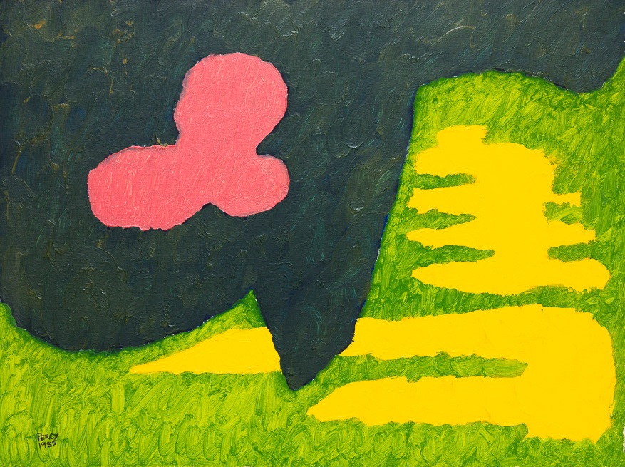 Garden 1, 1985, Oil on Canvas, 18x24", 46x61cm