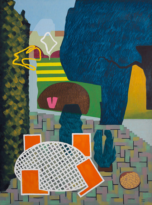 Garden 5, 1986, Oil on Canvas, 48x36", 122x91cm