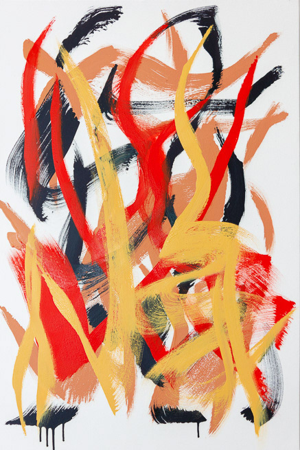 Dancepiece 2, 2019, Oil on canvas, 24x36", 91x61cm