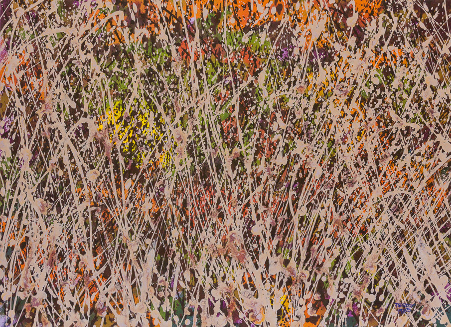  Winter, 1986, Acrylic on paper, 20.75x28.5", 53x73cm