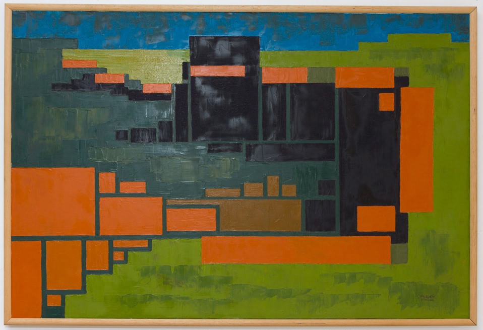 Hadrians Wall, 1986, Oil on Canvas, 24x36", 61x81cm