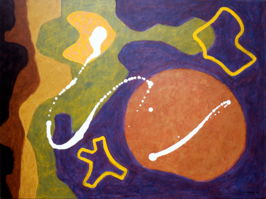 Chelsea Hotel, 1987, Acrylic on Canvas, 27x36", 69x91cm