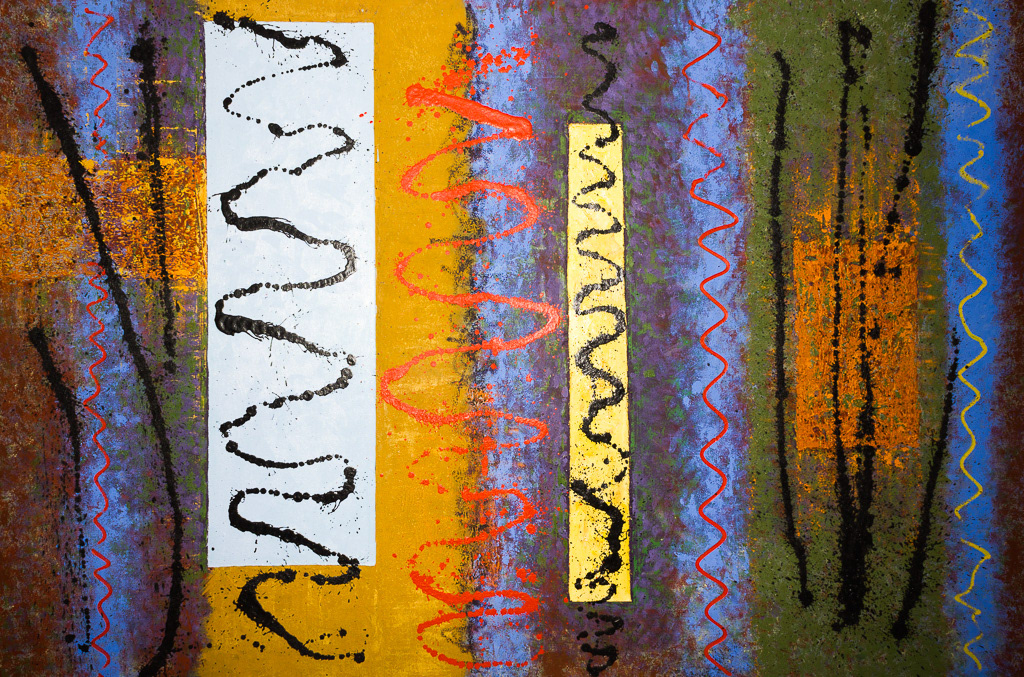 So Far... 1996, Oil on Canvas, 52x78", 132x198cm