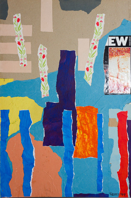 E double U, 222_1989, mixed media on hardboard, 36x24",91x61cm