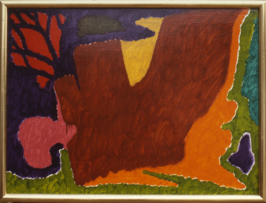 Garden 2, 1985, Oil on Wood, 18x24", 46x61cm