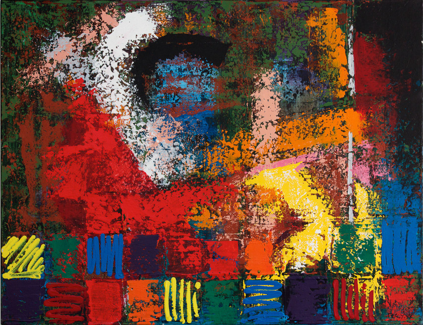 Playtime, 1988, Acrylic on Canvas, 20x26", 51x66cm