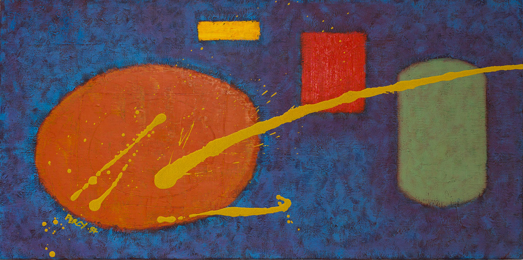 Untitled no 8_1987, Oil on Canvas, 20x40", 51x102cm