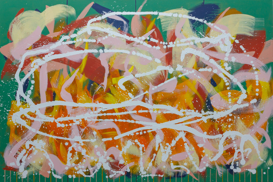 Quickstep 8, 2022, Oil on canvas, 32x48", 81x122cm