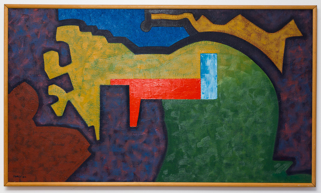 Garden 11, 1986, Oil on Canvas, 24x42", 61x107cm