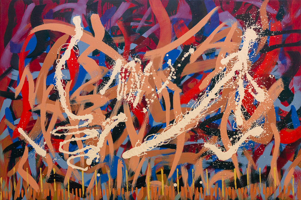 Argentine Tango 4, 2018, Oil on canvas, 32x48", 82x122cm