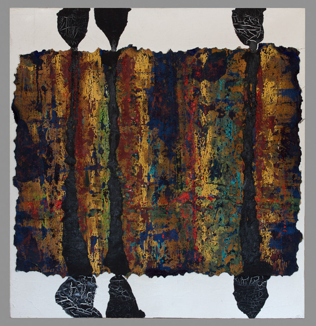 Odyssey, 1991, Oil on cardboard and board, 21x20", 53x51cm