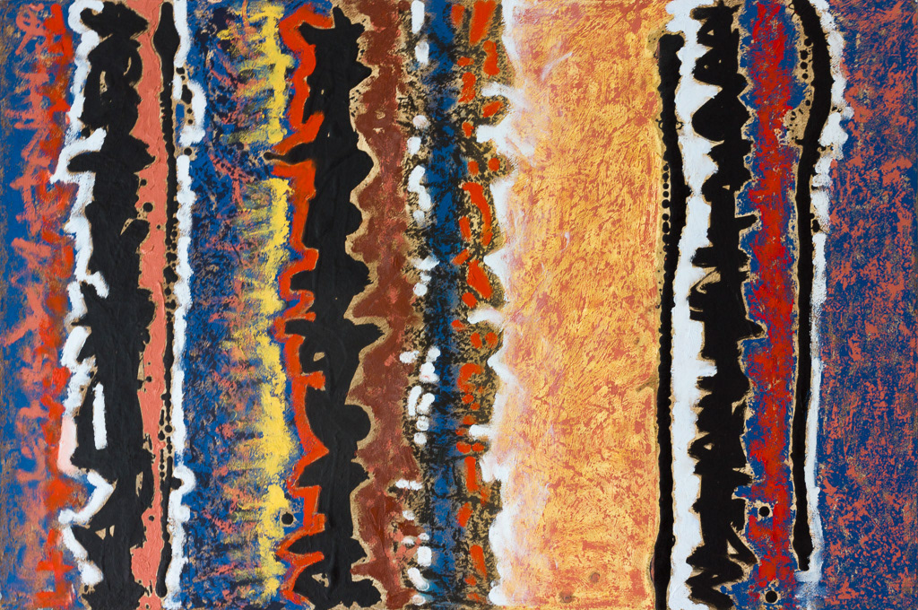 Taut, 1993, Oil on board, 24x36", 61x92cm