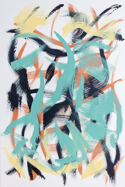 Dancepiece 1, 2019, Oil on canvas, 24x36", 91x61cm