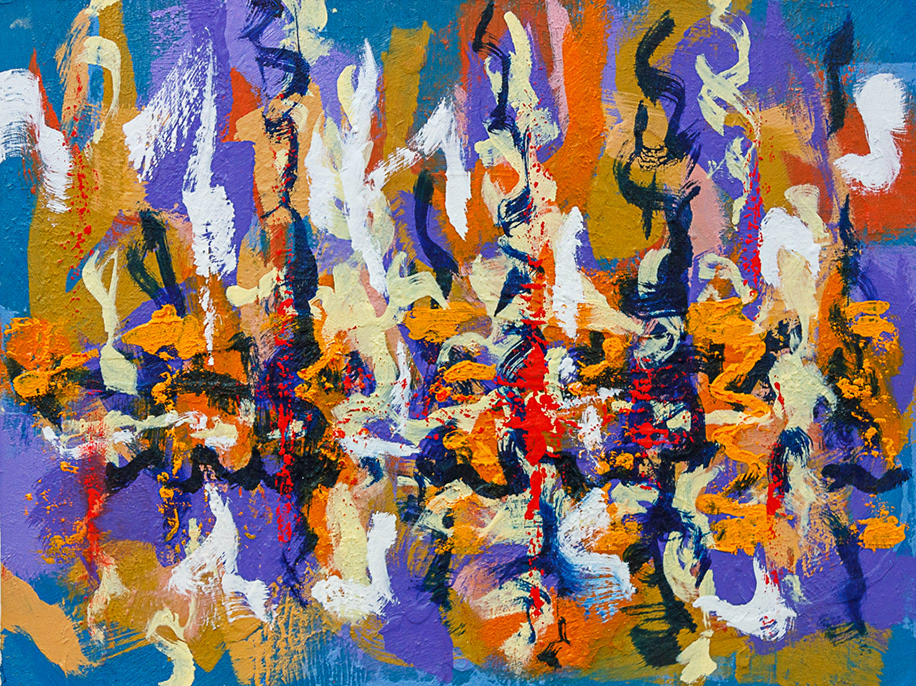 Experitest 6, no22_2020, Oil on board, 18x24", 45.7x61cm