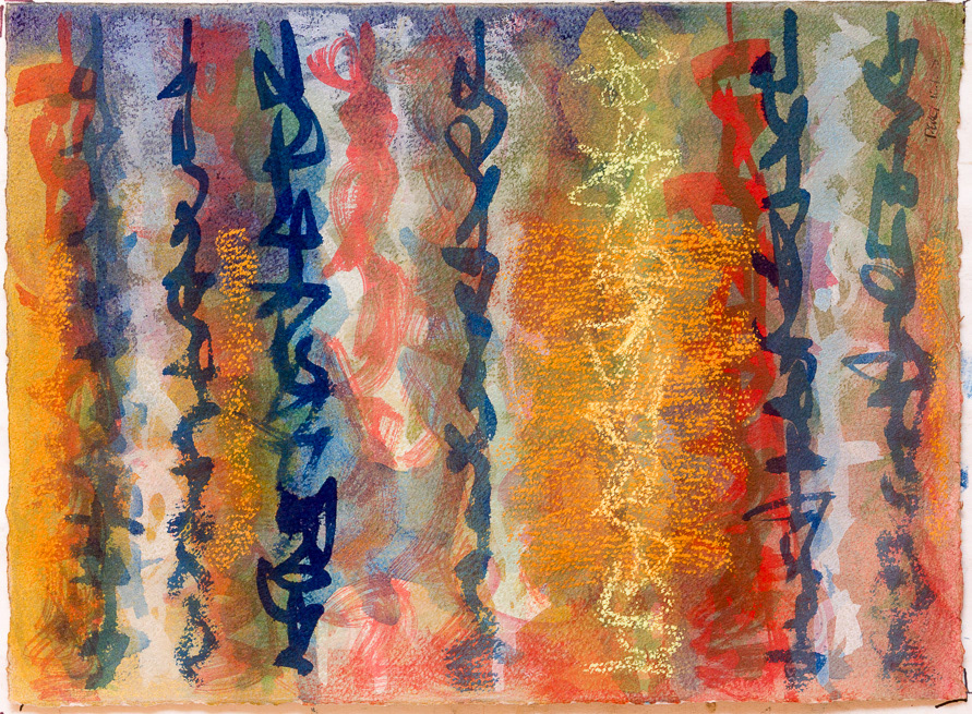 TH11216, 2016, Watercolour and pastel on paper, 11x15", 28x38cm