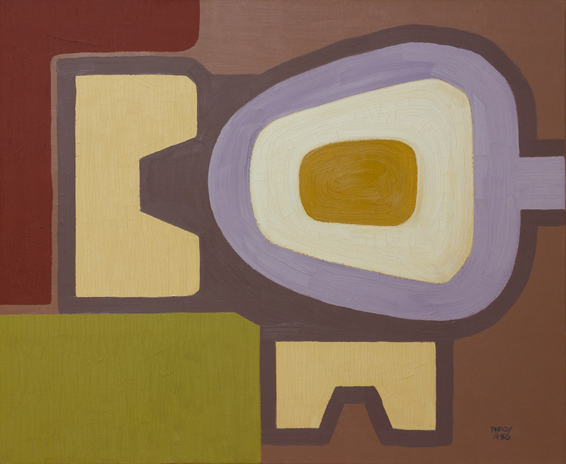 Step & Seat 2, 1986, Oil on Canvas, 20x26", 51x66cm,