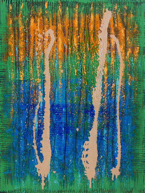 Dual 2, 2014, Oil on Canvas, 80x60cm, 31.5x23.6"