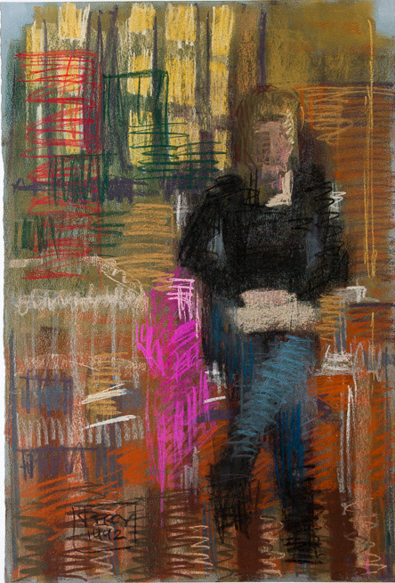 Life Drawing, 1992 , Pastel on Canson paper, 21.5x15", 55x38cm