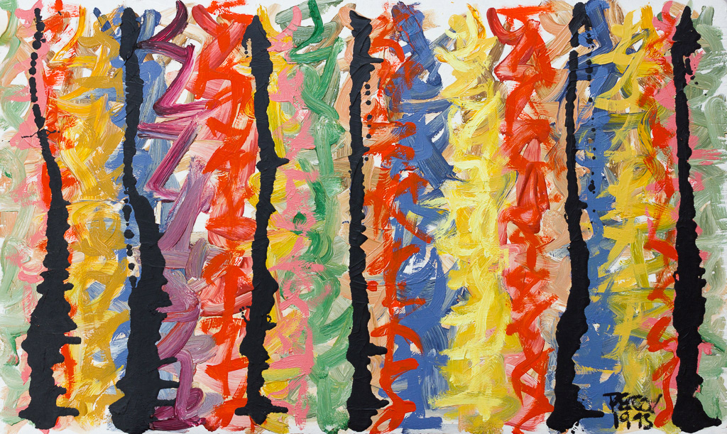 Untitled no35_1993, Oil on plywood, 17x28.5", 44x73cm