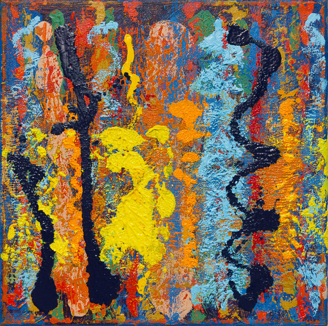 Euphrosyne (Grace 2) 2017, Oil on canvas, 12x12", 305x305mm