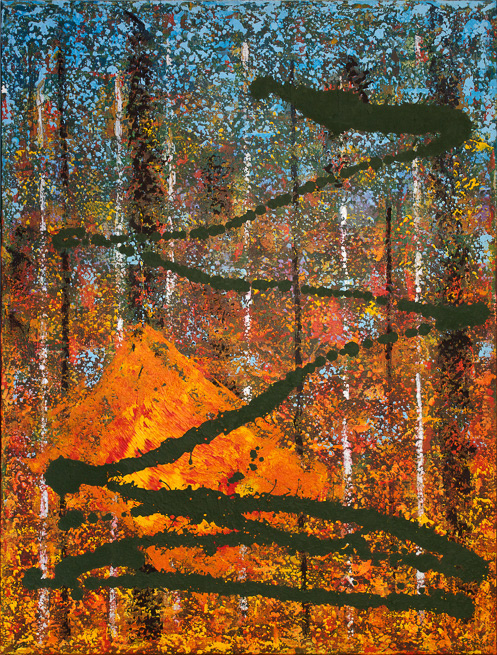 Autumnal Progression, 1988, Acrylic on Canvas, 32x24", 81x61cm