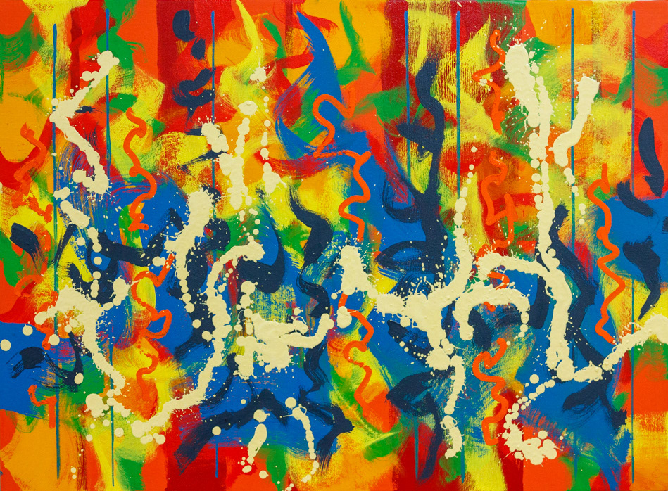 Optimistic Sunburn - Experitest 44, no24 2023, Oil on canvas, 22x30", 56x76cm