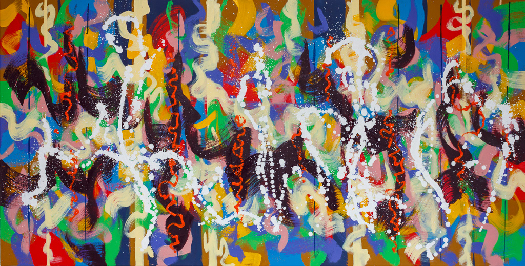 Zest, no10_2021, Oil on canvas, 30x60", 76x153cm