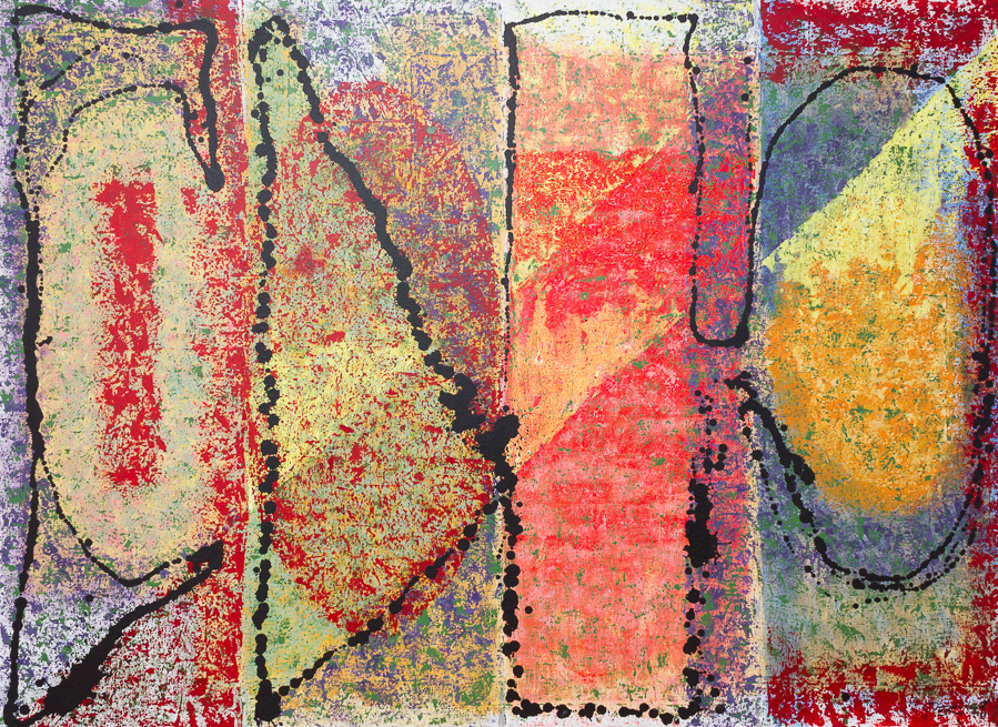 So it Goes, (Jungle no26) 1989, Acrylic on Canvas, 48x66", 122x168cm