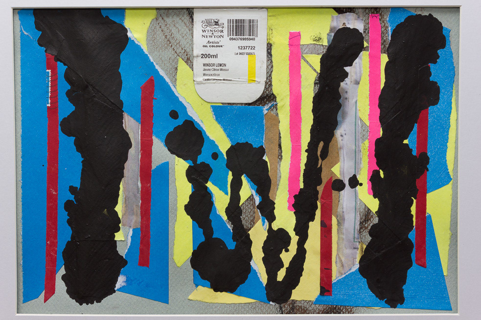 Lemon, no40_2016, Mixed media collage on paper, 7.75x11.25", 198x288mm