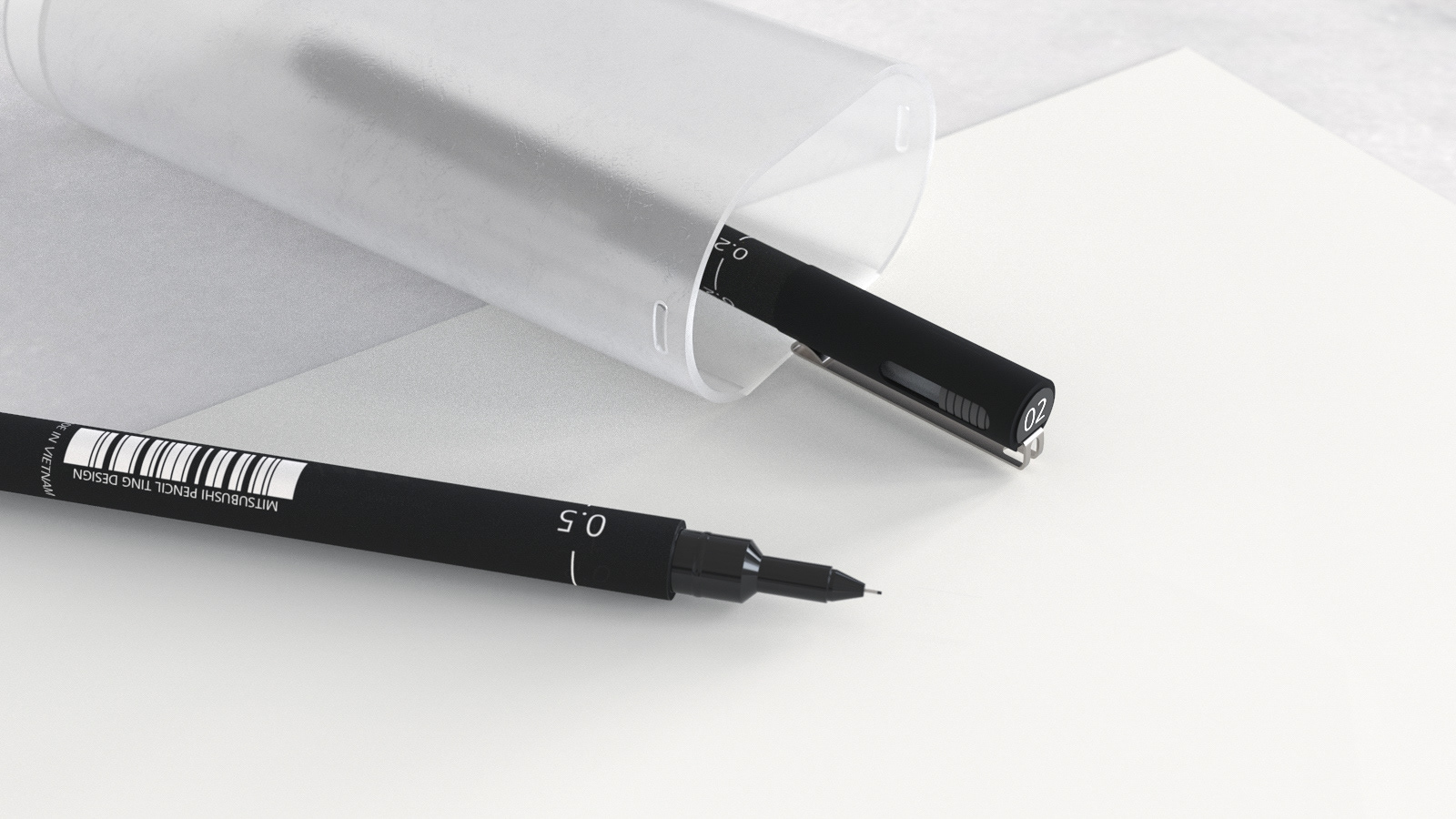 Pencil Case detail #keyshot