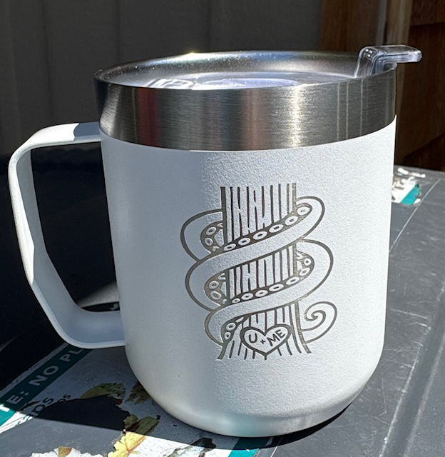 wedding logo printed on stanley mug party favor