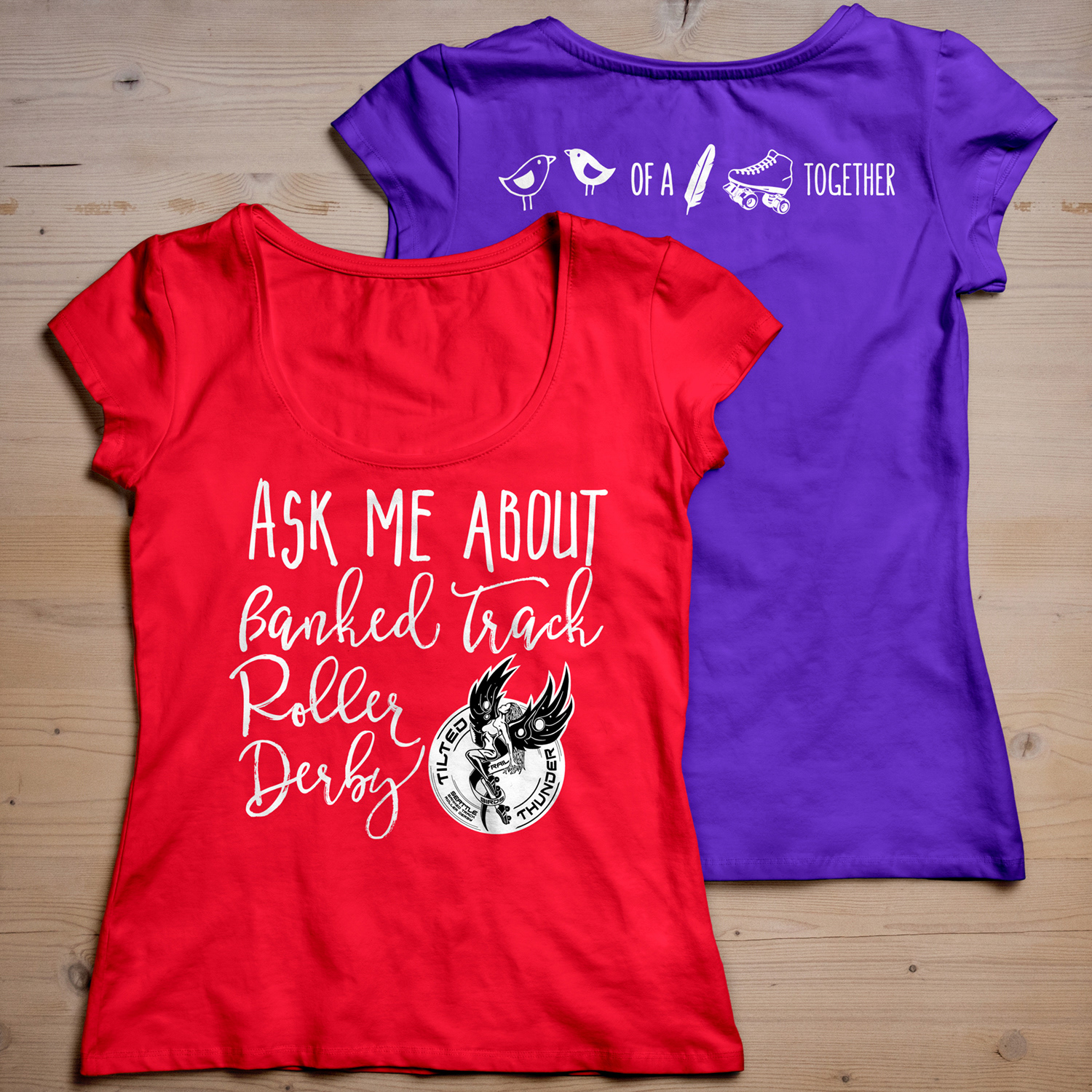 ask me about roller derby t-shirt
