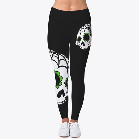 leggings with sugar skull team secondary logo that I created