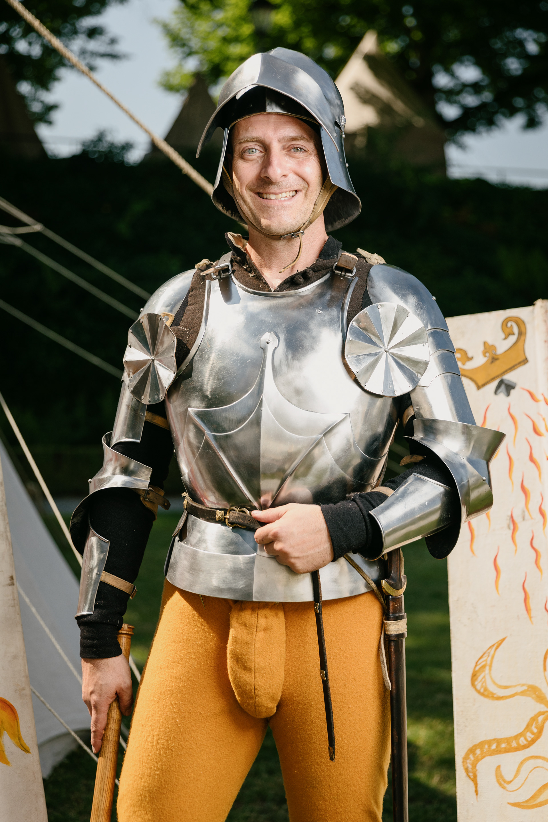 Roger Neeracher, Mitglied der Reenactment-Gruppe Company of Saint George (22.07.22)