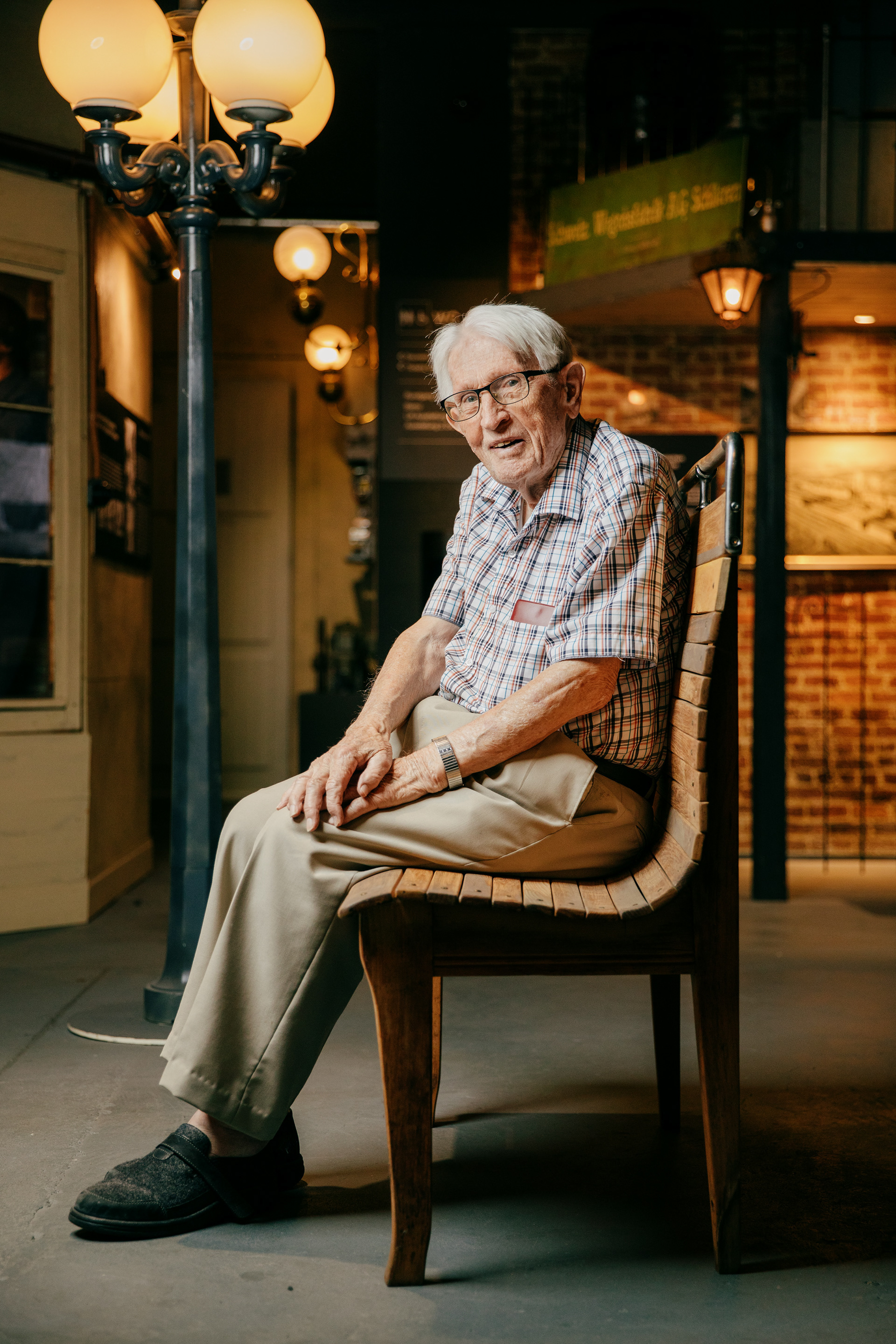 Robert Binz, ehem. Arbeiter in der Wagonsfabrik Schlieren (08.08.22)