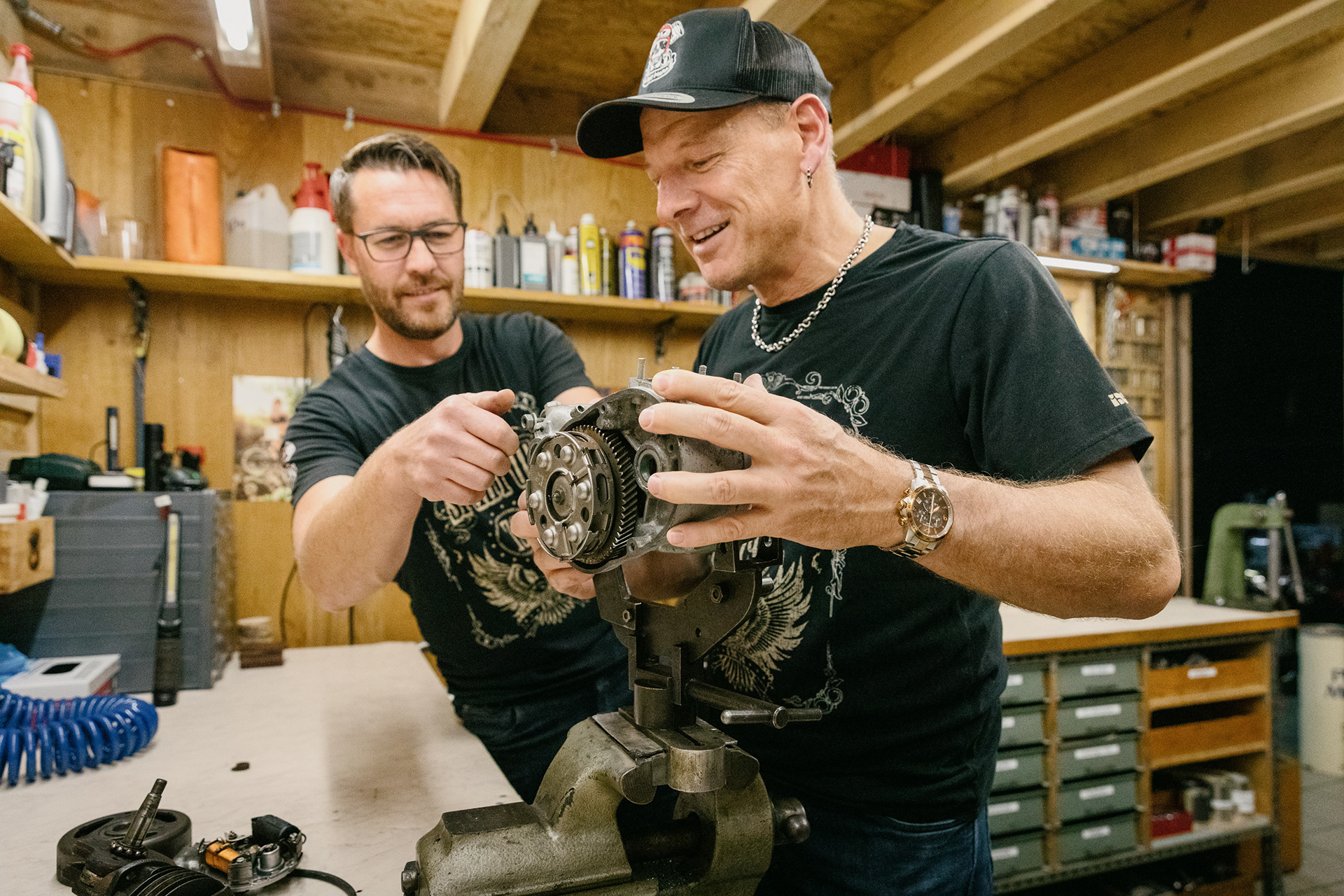 Claude Erni und Hannes Roth, Töffli-Enthusiasten (14.10.22)