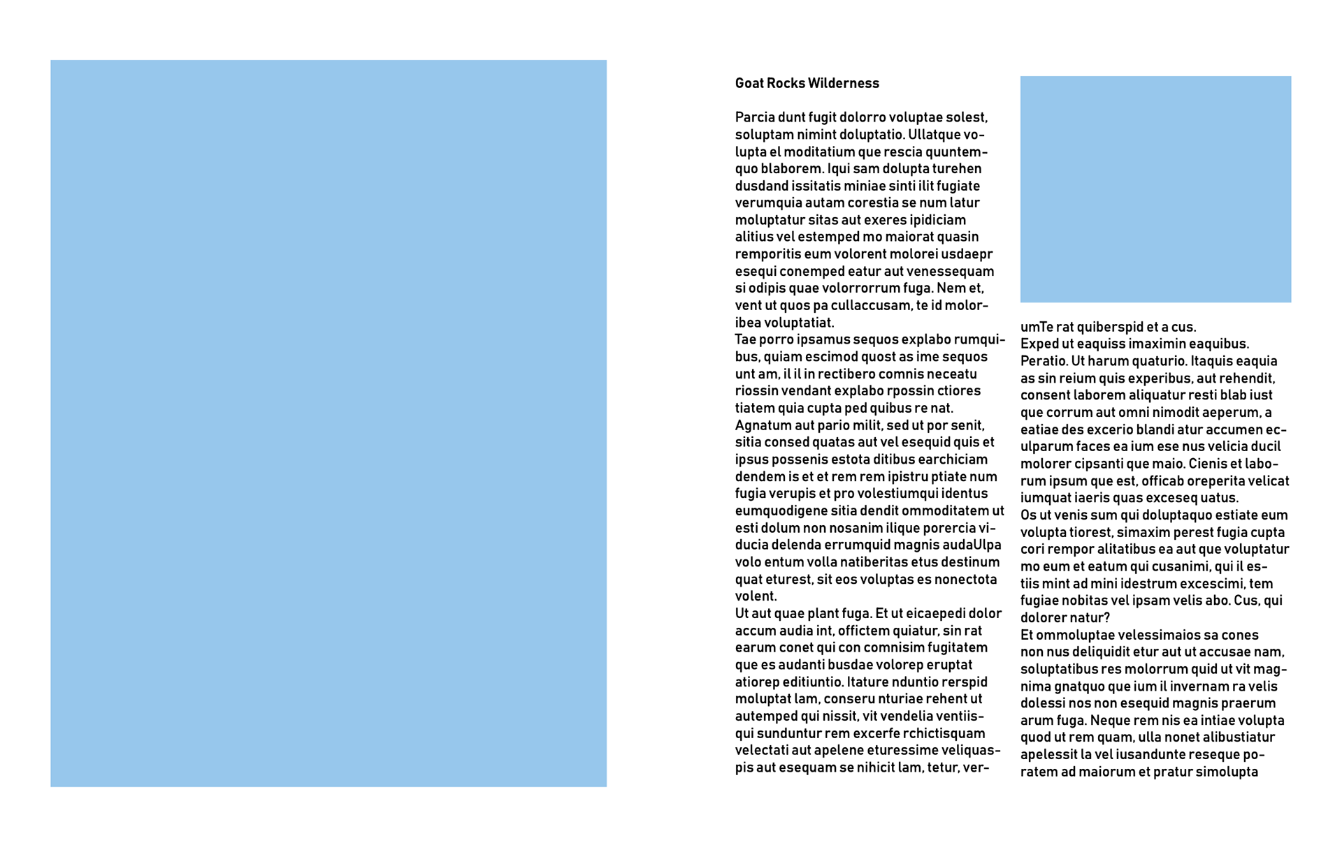 "Long Haul" Page Layout Digital Sketch