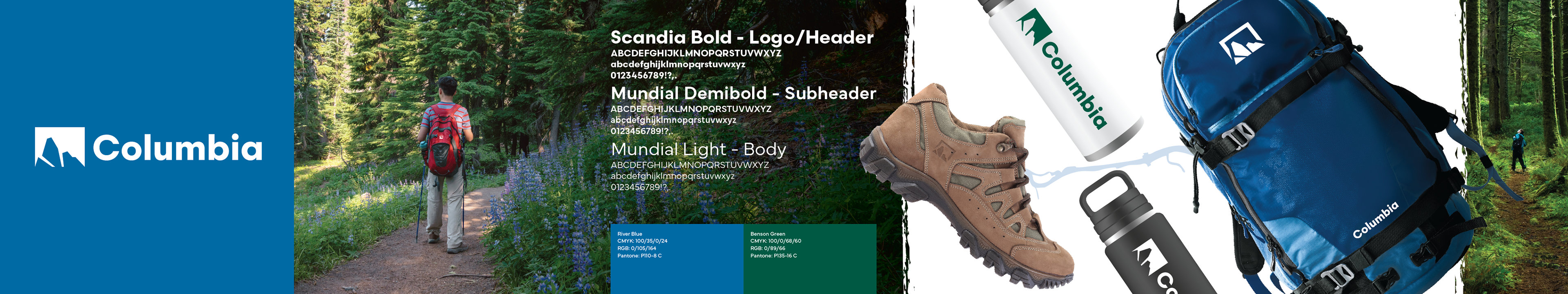 A banner sized image showcasing the Columbia Brand update