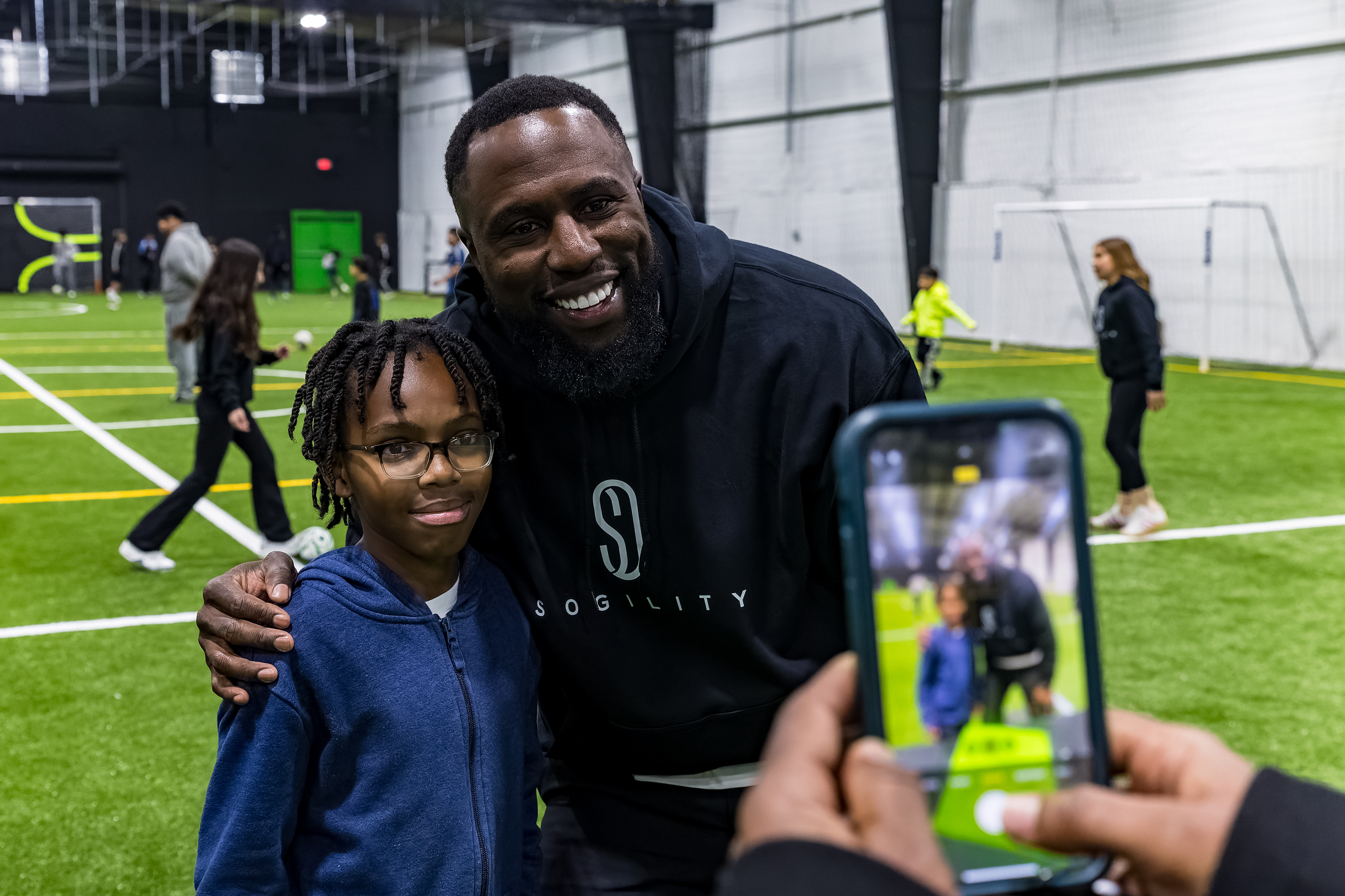Jozy Altidore with our member captured by our photographer