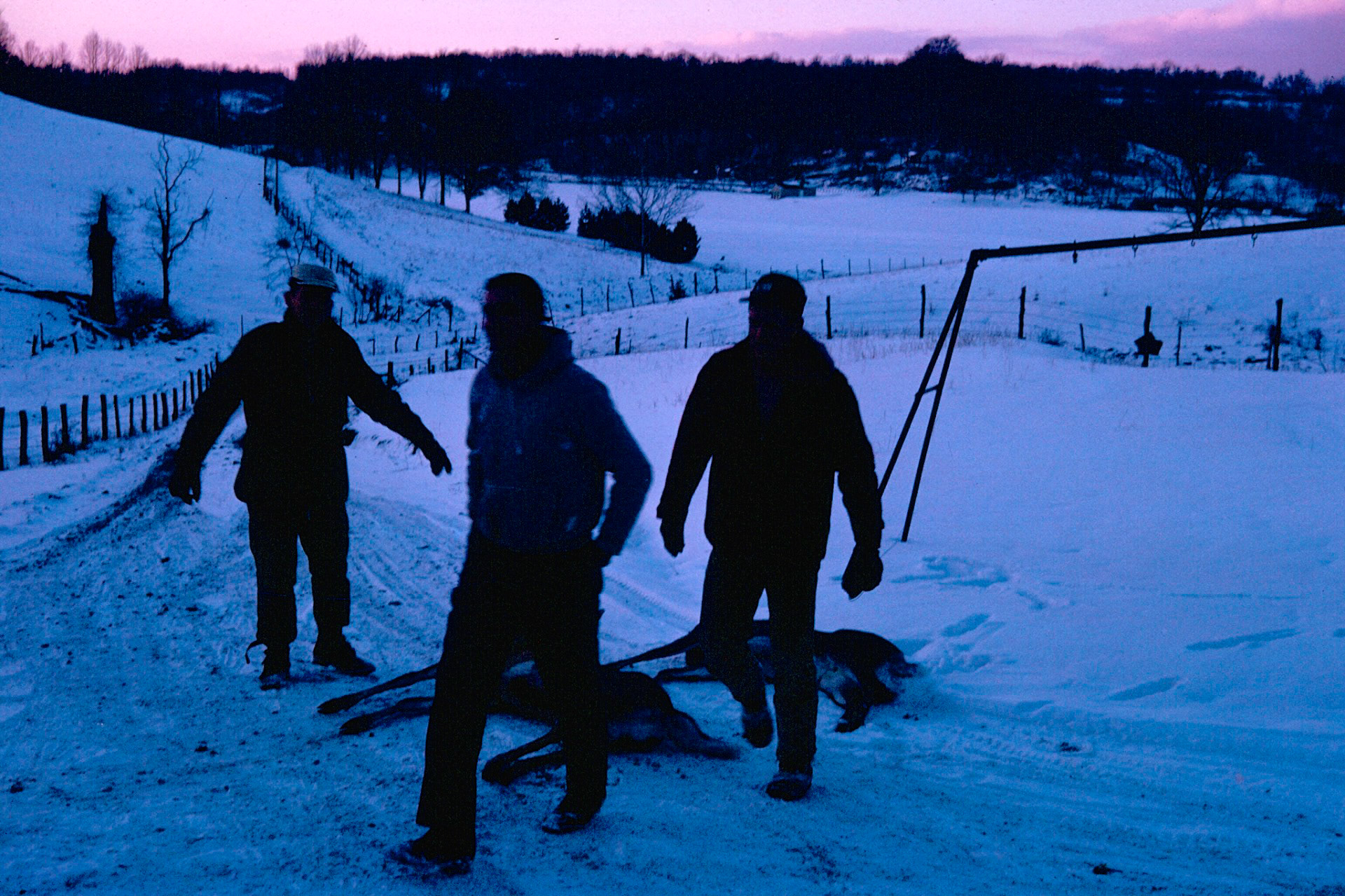 These were slides taken by my father in the early 1960's at the McCorkle Farm after a big deer hunting expedition