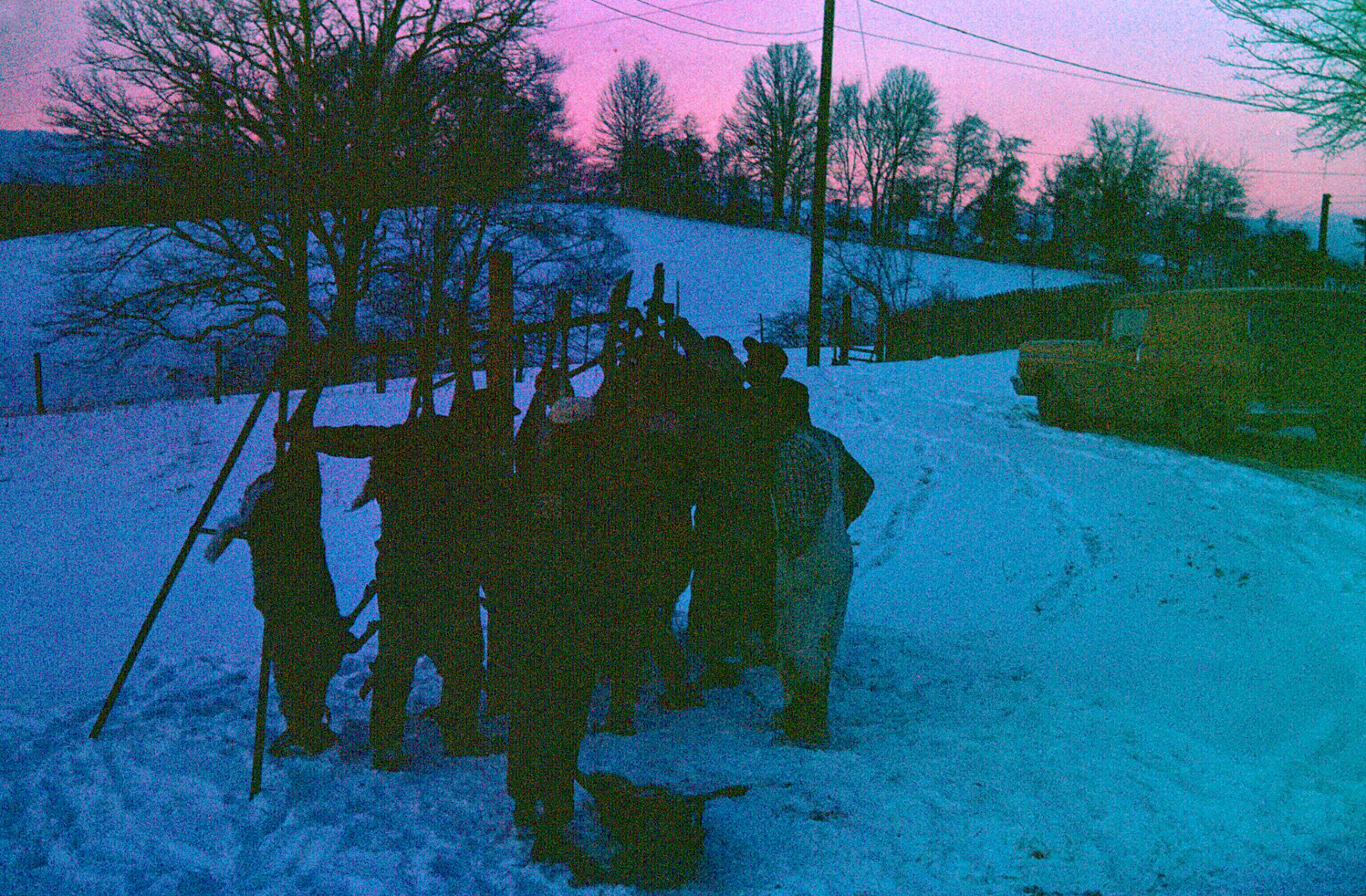 These were slides taken by my father in the early 1960's at the McCorkle Farm after a big deer hunting expedition