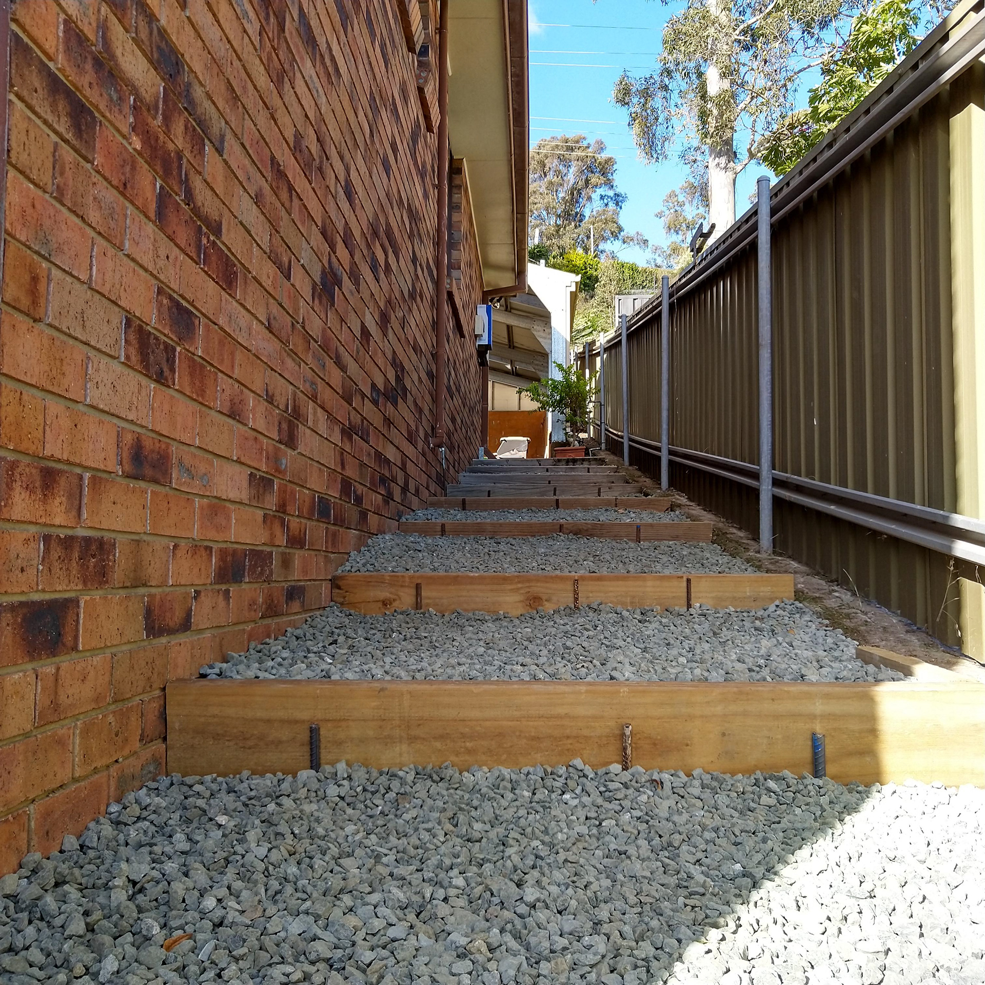 Staggered Steps on Slope 