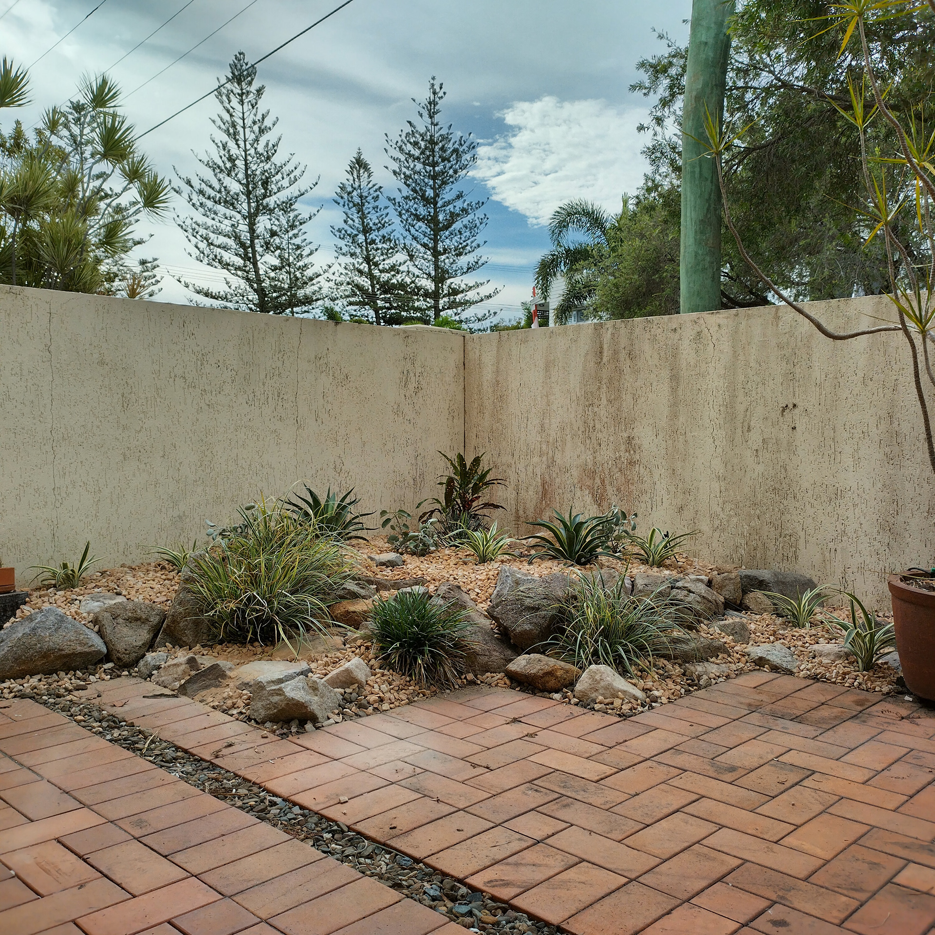 Installed Rockery - RHS