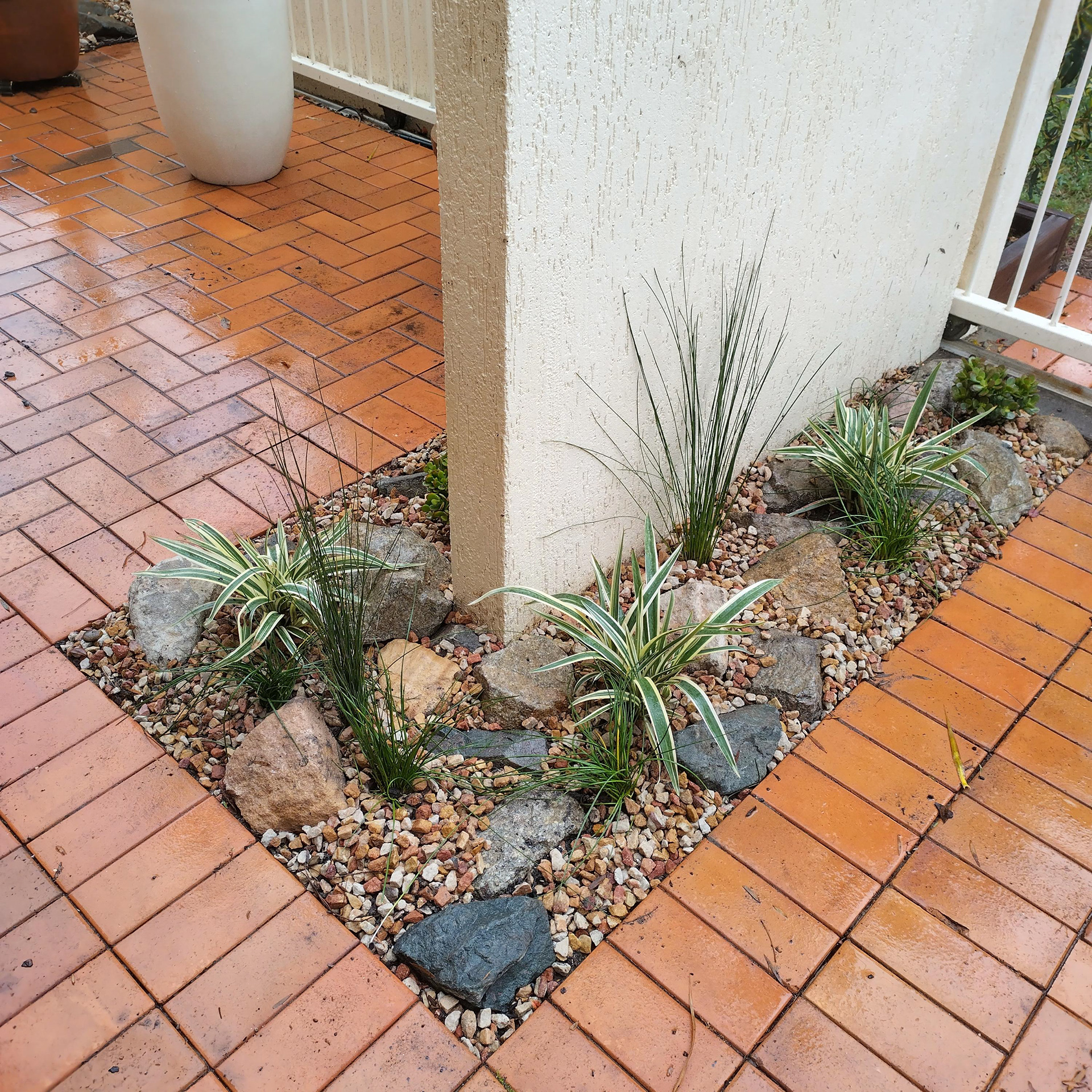 Installed Rockery - LHS