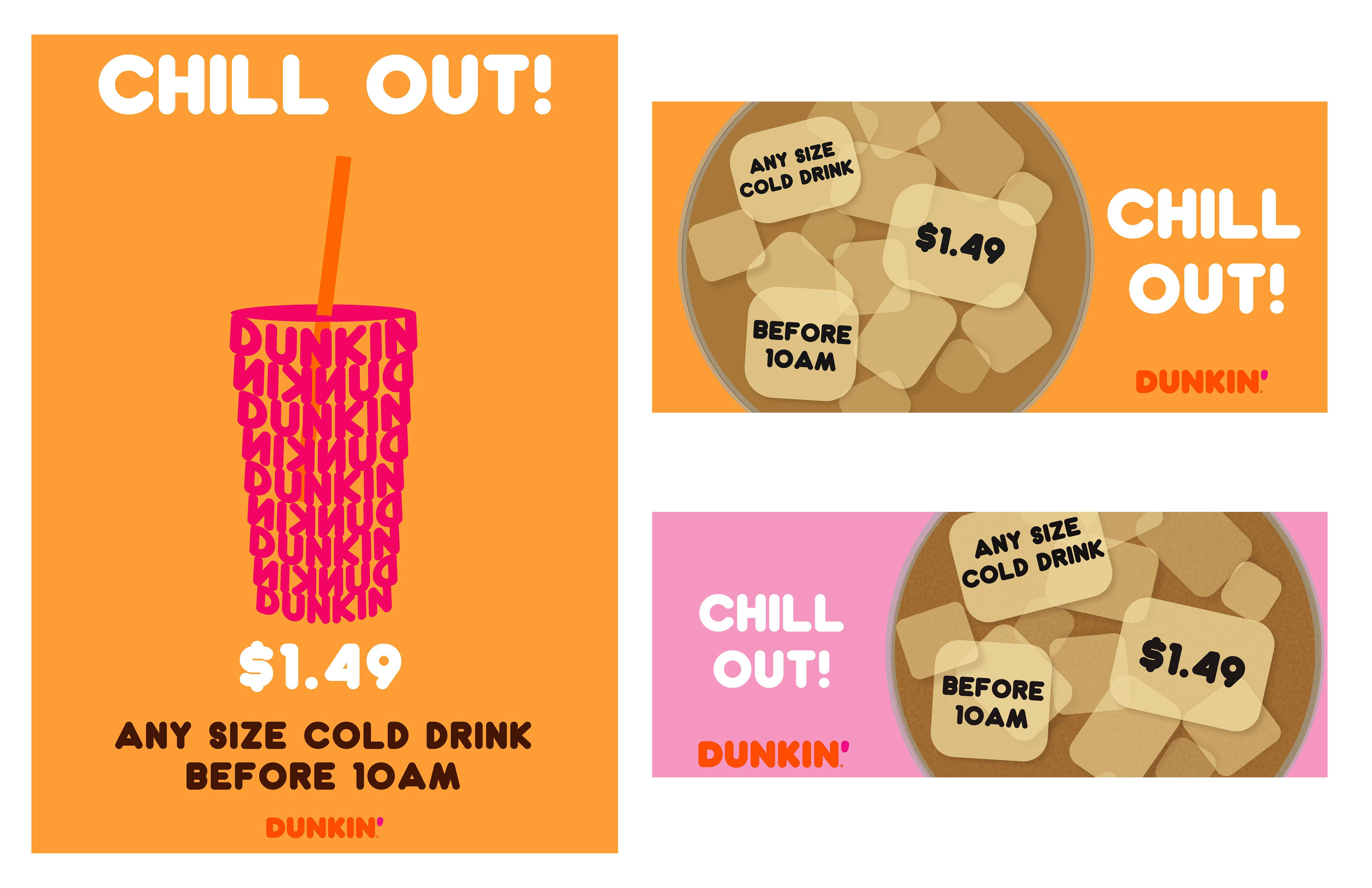 Dunkin' Out of Home Advertisements