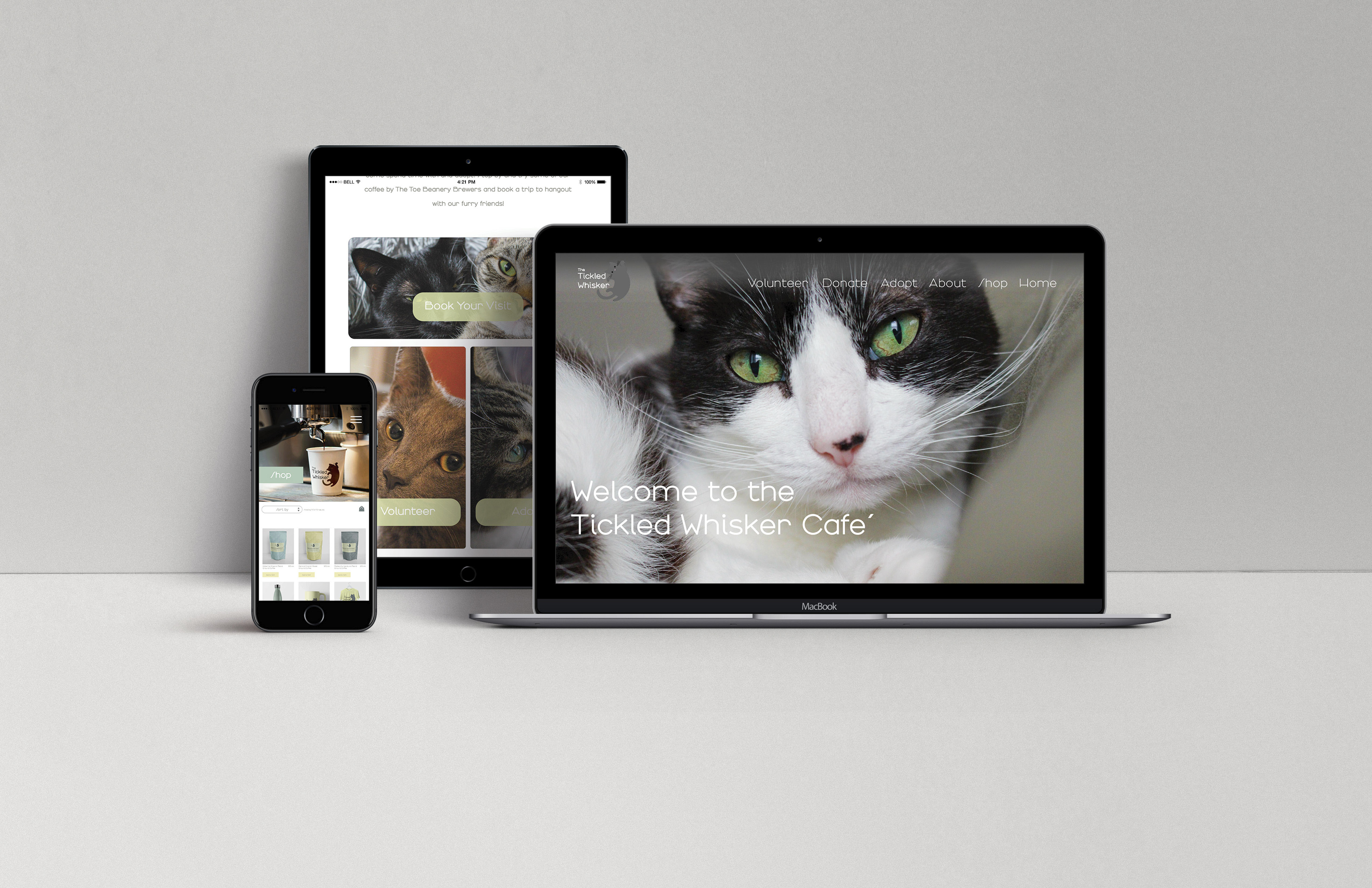 Tickled Whisker Cat Café Design